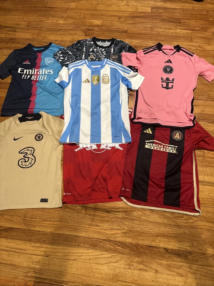 Soccer Jerseys Pack Of 7 All Size 13-14 Youth Large Official Jerseys - Image 1 of 4
