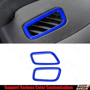 For Porsche Macan 2015-2021 Bright Blue Dashboard L&R Air Outlet Vent Cover Trim - Foto 1 di 7