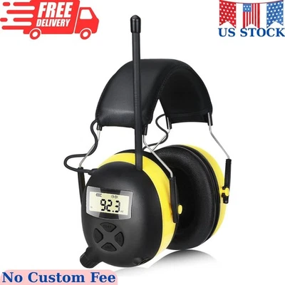 Auriculares Radio AM/FM con Pantalla Digital, Caja Fuerte Protección Auditiva 30Db AM FM Foto 1 de 4