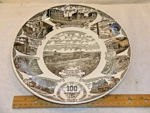 Hermosa placa de coleccionista hecha a mano de 10" Montana 100 años centenario "Historia - Imagen 1 de 7