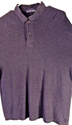 John Ashford Men’s Shirt MEDIUM Gray Long Sleeve Polo Knit Casual Pullover Top - Image 1 of 4