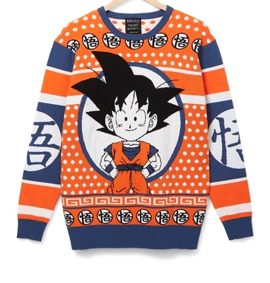Suéter de vacaciones Dragon Ball Z Goku naranja nuevo Foto 1 de 2