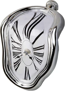 Decorative Dali Watch Melting Clock - Surrealistic Table Shelf Desk Fashion Melt - Picture 1 of 12