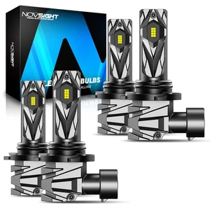 NOVSIGHT 9005 9006 LED Headlights Bulbs High Low Beam For Honda Civic 2004-2015 - Picture 1 of 11