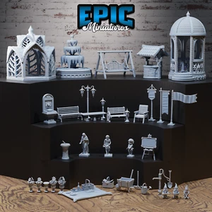 Epic Miniatures Chivalry Garden Scatter Terrain - Picture 1 of 29