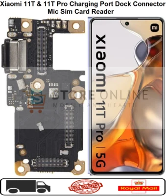 MY STORE For Xiaomi 11T, 11T Pro Charging Port Dock Connector Mic Sim Card Reader
