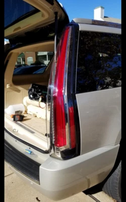 LED Tail Lights For 2007-2014 Cadillac Escalade / ESV Claer Lens Rear Brake Lamp - Image 1 of 4