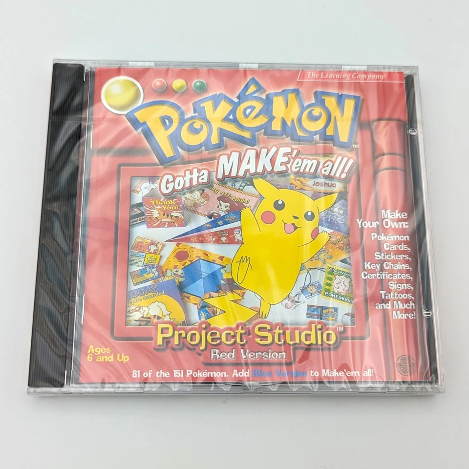 Pokemon Project Studio: Red Version, Gotta Make 'Em All - PC - NEW & SEALED - Image 1 of 2