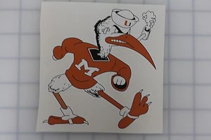 Miami Hurricanes NCAA Vinyl Bumper Sticker Decal Cornhole Wall Car 5"x5" - Picture 1 of 1