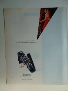 Orologio BULOVA 1992 fare ogni minuto conteggio stampa pubblicità - Foto 1 di 1