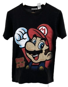 Super Mario Oversized Print T shirt - Bring It On - Nintendo 2010 - Youth XL - Picture 1 of 5