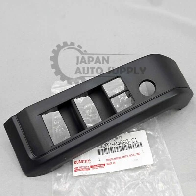 OEM GENUINO TOYOTA 16-23 TACOMA LH INTERRUPTOR PUERTA CONDUCTOR PANEL DE MOLDURA 74202-04060-C1 Foto 1 de 4