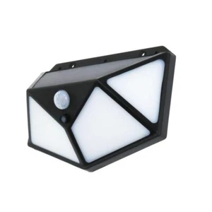 Applique Led 10W Nero con pannello solare IP44 Bianco neutro 4500K - Foto 1 di 4