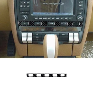 Carbon Fiber Air Condition Switch Panel Cover Trim for Porsche Cayenne 2003-2010 - Picture 1 of 21
