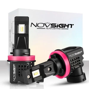 NOVSIGHT H11 H8 H9 LED Headlight Bulbs Kit 10000LM 6000K for Jeep Grand Cherokee - Picture 1 of 9