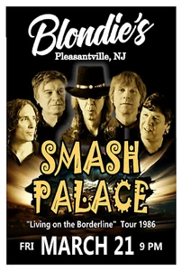 Poster SMASH PALACE 1986 CONCERT POSTER at BLONDIES Pleasantville NJ GIG POSTER - Picture 1 of 3