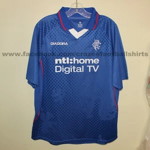 unworn but personalised Diadora Glasgow Rangers 2002-03 home shirt soccer jersey - Picture 1 of 12