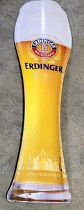 ERDINGER WEISSBIER BEER METAL TIN SIGN LARGE 23.5"×7" GERMAN BEER - Foto 1 di 8