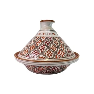 Williams Sonoma Engage Tunusiano Pintado a Mano Tagine Utilitario Decoración Cocina  - Imagen 1 de 11