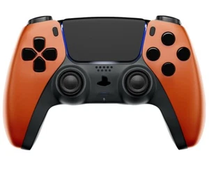 Soft Orange Custom UN-Modded Controller Unique Design compatible with PS5 OEM - Picture 1 of 7