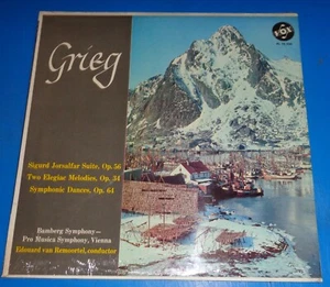 Remoortel GRIEG Sigurd Jorsalfar/Symphonic Dances - Vox PL 10.330 SEALED - Picture 1 of 2