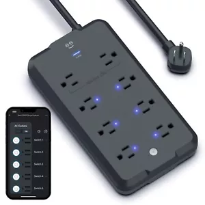 Geeni Surge Ultra Smart Surge Protector - 8 Outlets with Voice Control - Picture 1 of 9