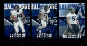 2004 Topps Finest Baltimore Raves Set RAY LEWIS JAMAL LEWIS DWAN EDWARDS RC - Picture 1 of 1