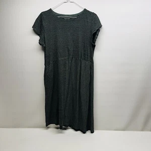 eileen fisher 100% Organic Linen Striped Mini Dress Size S - Picture 1 of 8