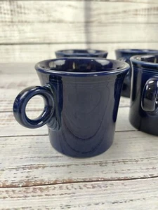 Set 4 tazze caffè Fiesta HLC Tom & Jerry O-Ring blu cobalto USA ritirato - Foto 1 di 7