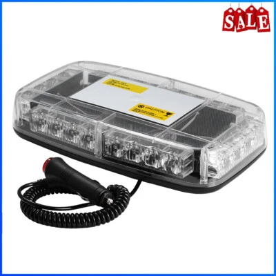 LED Warning Strobe Amber Flashing Beacon Magnetic Car Roof Recovery Light Bar - Image 1 of 4