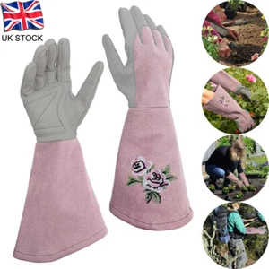 Women Gardening Glove Thorn Proof, Small Extra Long Oxford Cloth Gloves UK - Picture 1 of 8