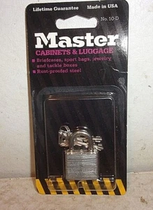 Master Lock No. 10-D for Cabinets and Luggage - New - Picture 1 of 4