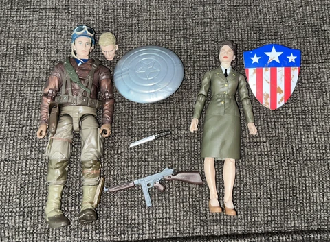 Marvel Legends Captain America First Avenger Steve Rogers & Peggy Carter Figures Cover