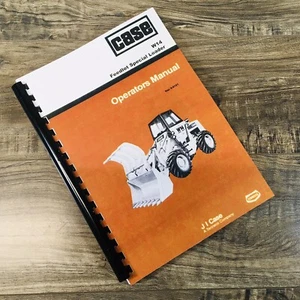 Case W14 Feedlot Special Loader Operators Manual Owners Book Maintenance - Picture 1 of 5