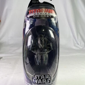 Star Wars Titanium Series 2006 Obi-Wan Kenobi Jedi Starfighter DieCast Sealed - Picture 1 of 13