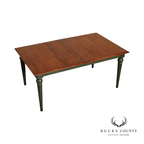 Ethan Allen 'Country Crossings' Painted Maple Extendable Dining Table Cover