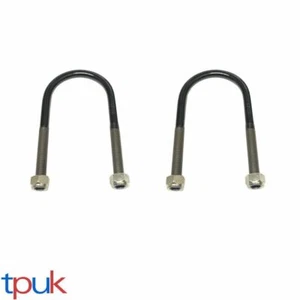 FORD TRANSIT MK7 MK8 PAIR U BOLT & NUTS 3 4 5 LEAF SPRING 75MM WIDE PER 2 - Picture 1 of 3