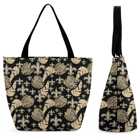 New Orleans Saints Fans Shopping Bag for Ladies ,Handbag Full Print Tote Bags Cover