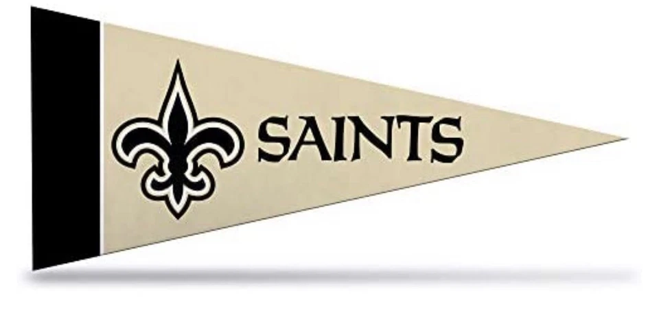 New Orleans Saints 4x9 Mini Banderín Bandera Abanico Decoración Cueva Paquete de 8 Conjunto Nuevo con Etiquetas Foto 1 de 1