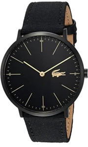 Lacoste Men's Watch Black 2010915 Moon Ultra Slim Analog Display Quartz 40 mm - Picture 1 of 4