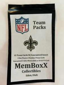 NFL TEAM PACK 100% HIT AUTO/PATCH/PSA/ or Insert 5-15 FOOTBALL CARDS - ROOKIES - Picture 1 of 288
