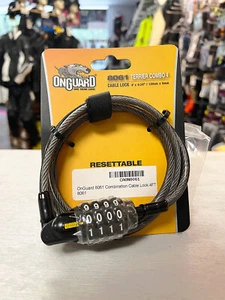 OnGuard 8061 Cable Lock Resettable Combination for Bike Helmets Luggage - Picture 1 of 2