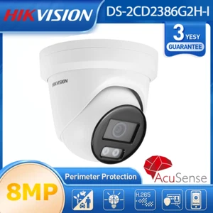 Hikvision Darkfighter 4K IP Camera PoE DS-2CD2386G2-I 8MP IR Dome IP67 WDR 2.8mm - Picture 1 of 16