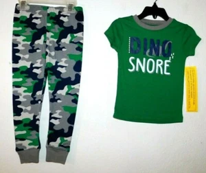 Toddlers Boy's Dinosaur Size 2T. Pijama de manga corta PJ, "DINO SNORE" - Imagen 1 de 1