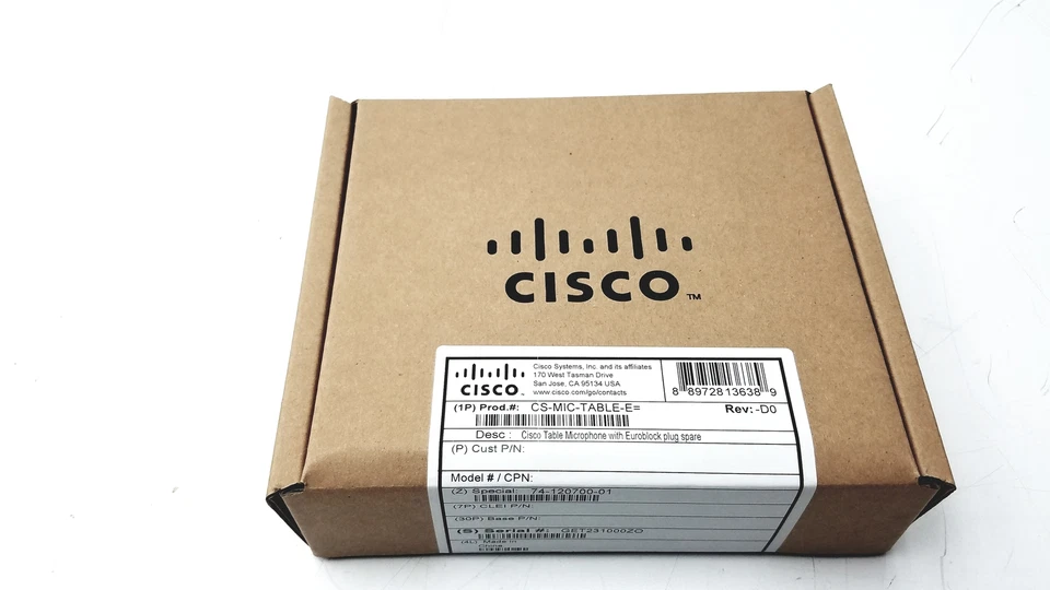 Cisco CS-MIC-TABLE-E Table Microphone With Euroblock Plug Spare - Image 1 of 4