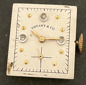 Movimiento reloj Temple vintage para hombre con Tiffany & Co. Dial Good Balance 17h Swiss - Imagen 1 de 3