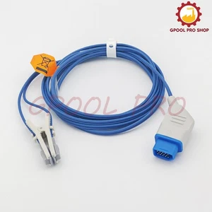 Kompatibel Nihon Kohden BSM2351 Tierarzt Clip SpO2 Sensor Sonde Kabel 3m 14pin - Bild 1 von 3