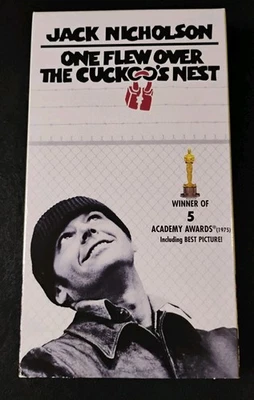 One Flew Over the Cuckoo’s Nest VHS, Oscar Big Five Winner, Collectible Cinema - Image 1 of 4