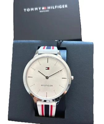 Tommy Hilfinger Silver Dial, Red White Blue Silicone Band 1782498 women's watch - Image 1 of 4