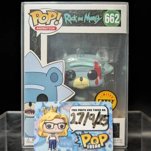 FUNKO POP! Animation RARE Rick and Morty #662 Teddy Rick Bloody Chase [VAULTED] - Picture 1 of 7